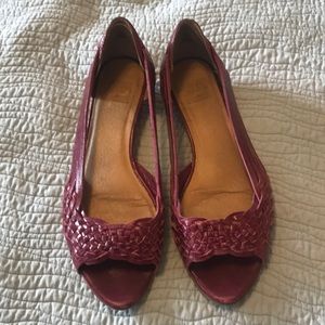Frye Peep Toe Flats
